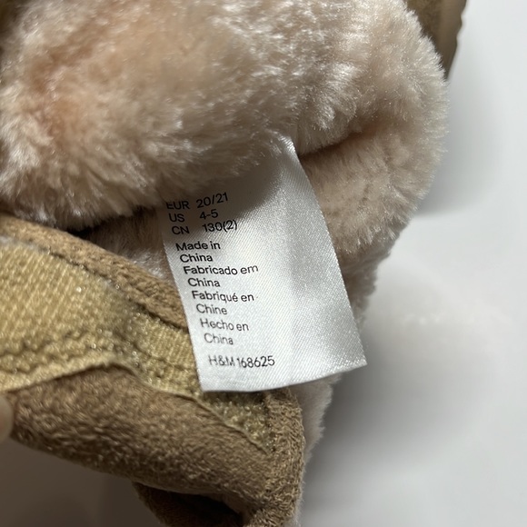 H&M Ugg like Faux Suede Inner Furry Boots with Velcro - Picture 7 of 7